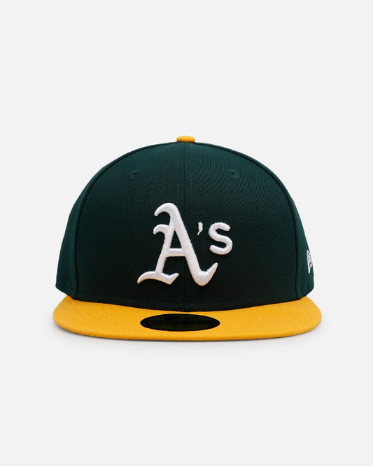 New Era Oakland Athletics 'Core Fitteds' 59FIFTY Fitted Green/Yellow/OTC
