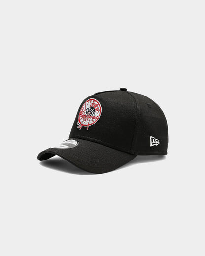 New Era New York Yankees Drip Logo 9FORTY A-Frame Snapback Black