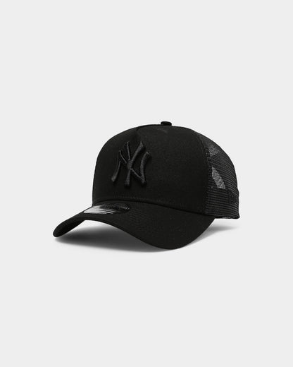 New Era New York Yankees 9FORTY A-Frame Trucker Black/Black