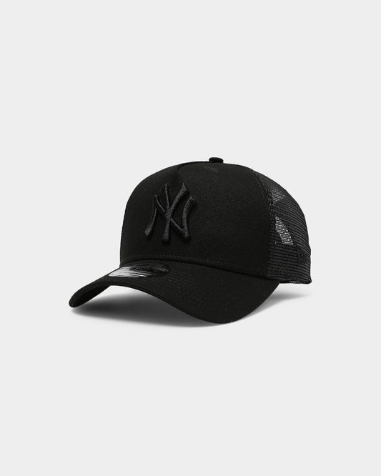 New Era New York Yankees 9FORTY A-Frame Trucker Black/Black
