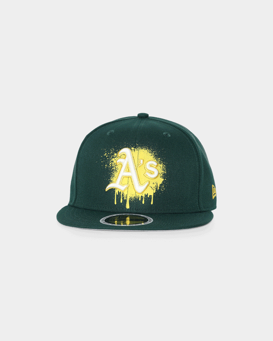 New Era Oakland Athletics 'Spray Paint Glow' 59FIFTY Fitted Original Team Colours