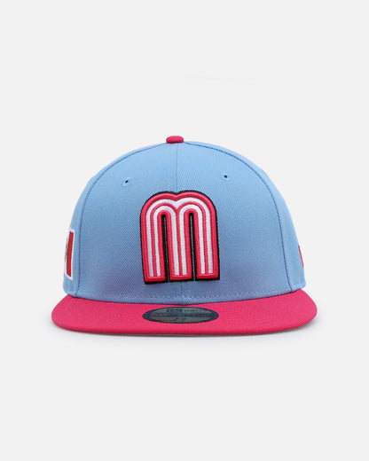 New Era Mexico National Baseball Team 'World Baseball Classic Mexico' 59FIFTY Fitted Sky Blue/Bright