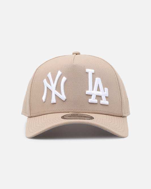 New Era New York Yankees X Los Angeles Dodgers 'Dual Logo' 9FORTY A-Frame Snapback Camel