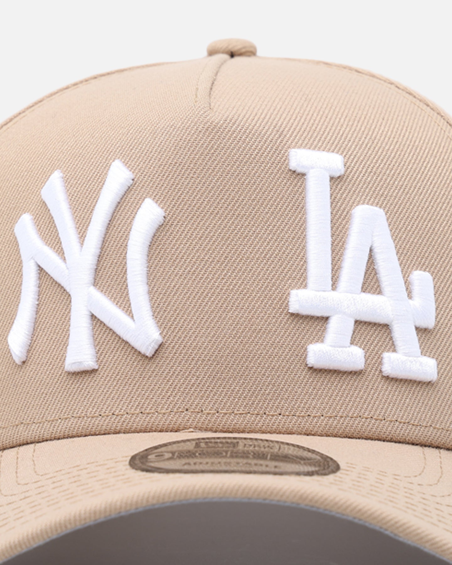 New Era New York Yankees X Los Angeles Dodgers 'Dual Logo' 9FORTY A-Frame Snapback Camel