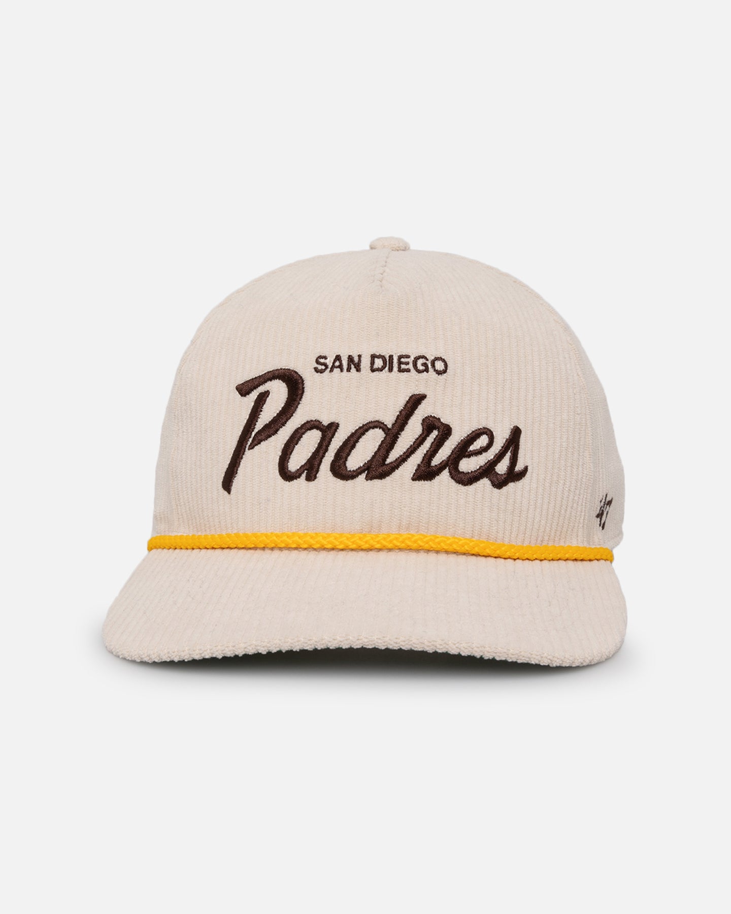 47 Brand San Diego Padres 'MLB Opening Day' Corduroy Crossrope Hitch Snapback Natural