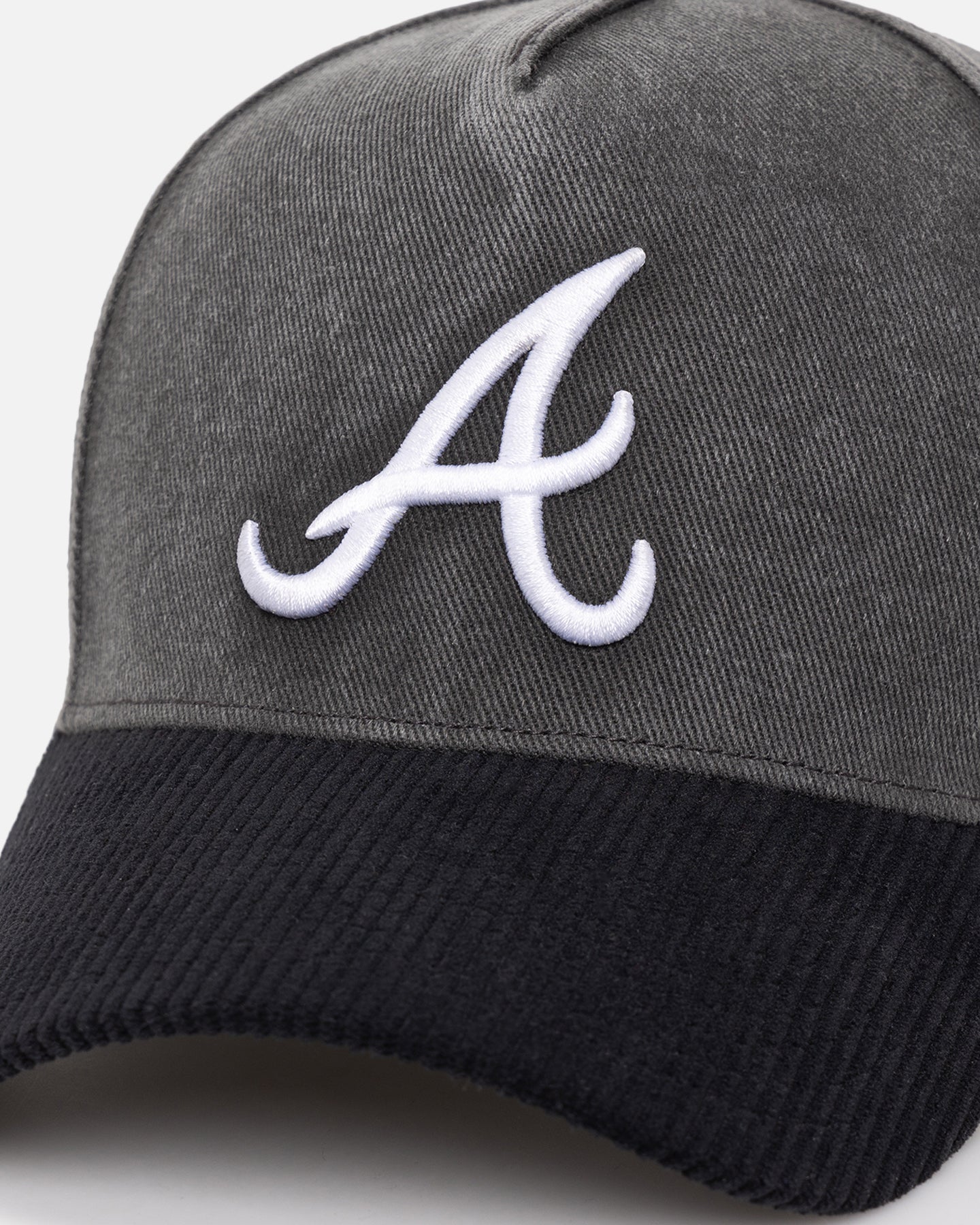47 Brand Atlanta Braves 'Apollo Corduroy' Offside DT Snapback Black