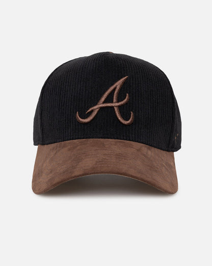 47 Brand Atlanta Braves 'Black Barren' 47 Offside DT Corduroy Snapback Black