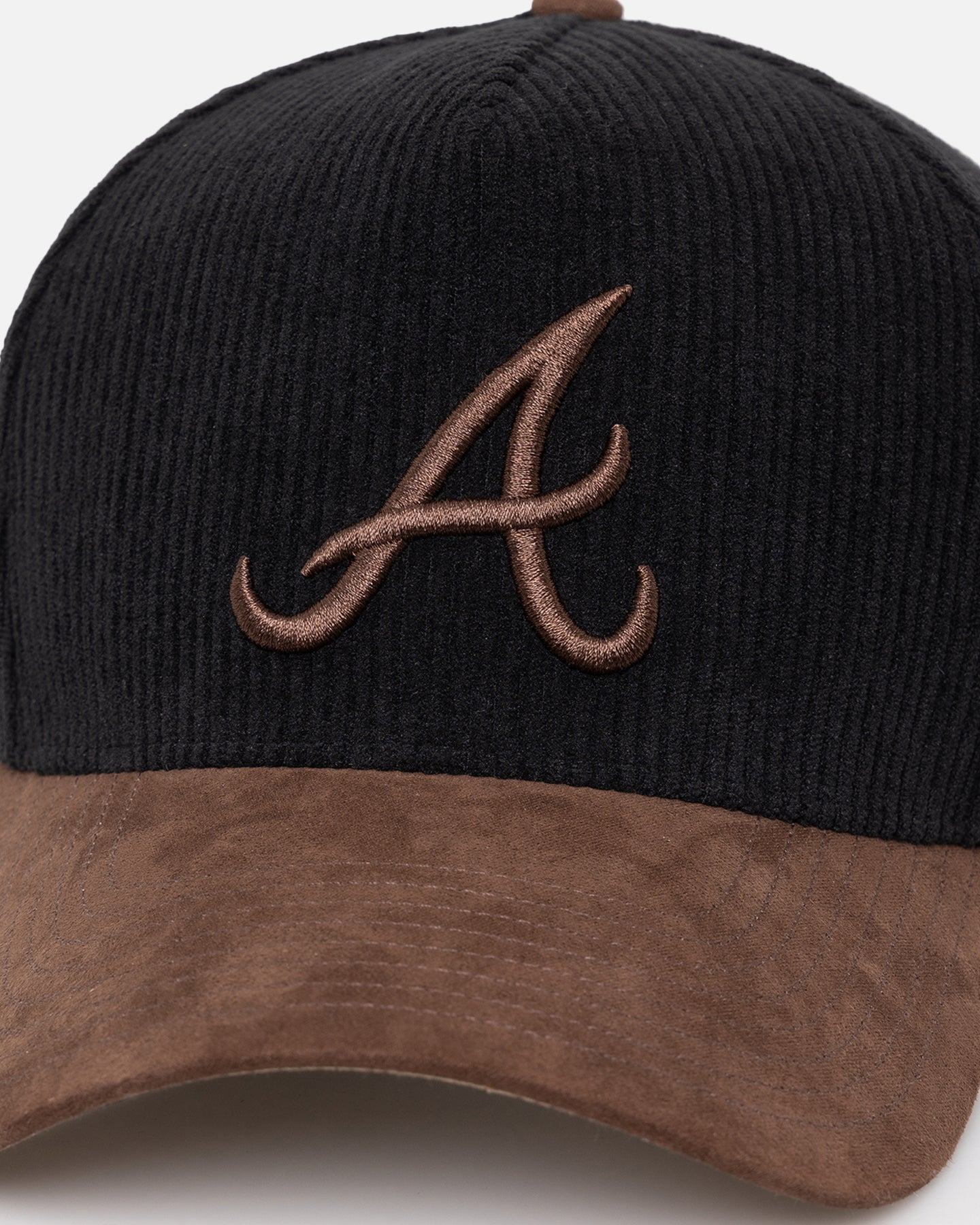 47 Brand Atlanta Braves 'Black Barren' 47 Offside DT Corduroy Snapback Black