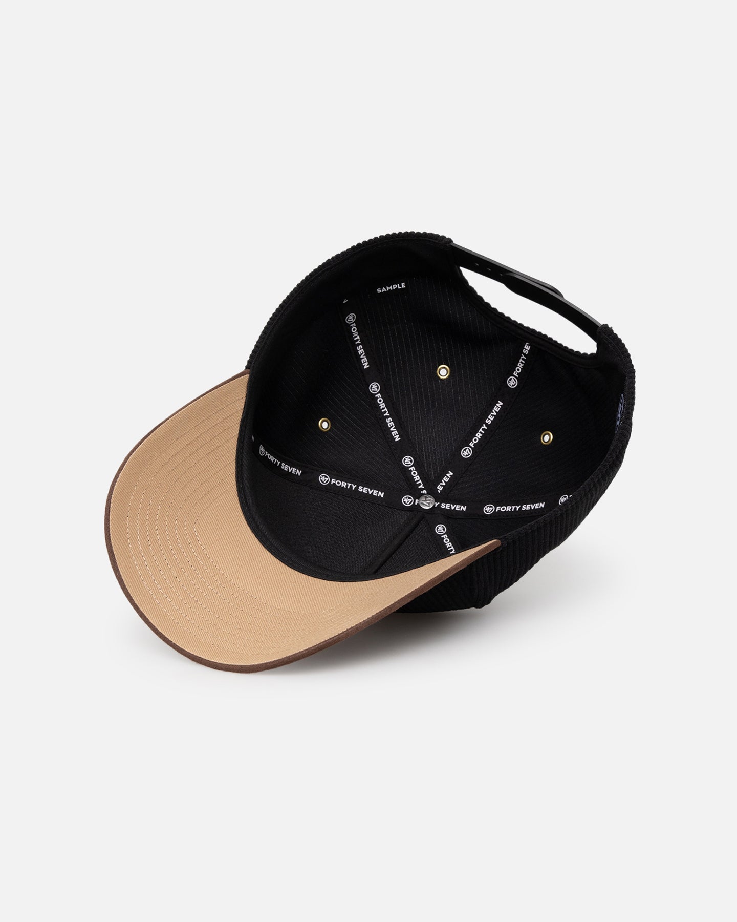 47 Brand Atlanta Braves 'Black Barren' 47 Offside DT Corduroy Snapback Black