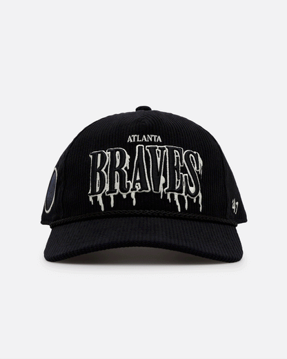 47 Brand Atlanta Braves 'Slasher' 47 Hitch Corduroy Snapback Black