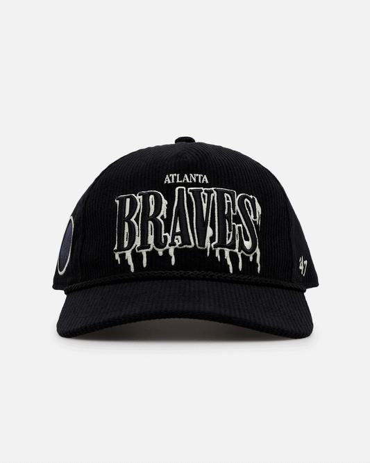 47 Brand Atlanta Braves 'Slasher' 47 Hitch Corduroy Snapback Black