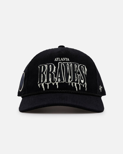 47 Brand Atlanta Braves 'Slasher' 47 Hitch Corduroy Snapback Black