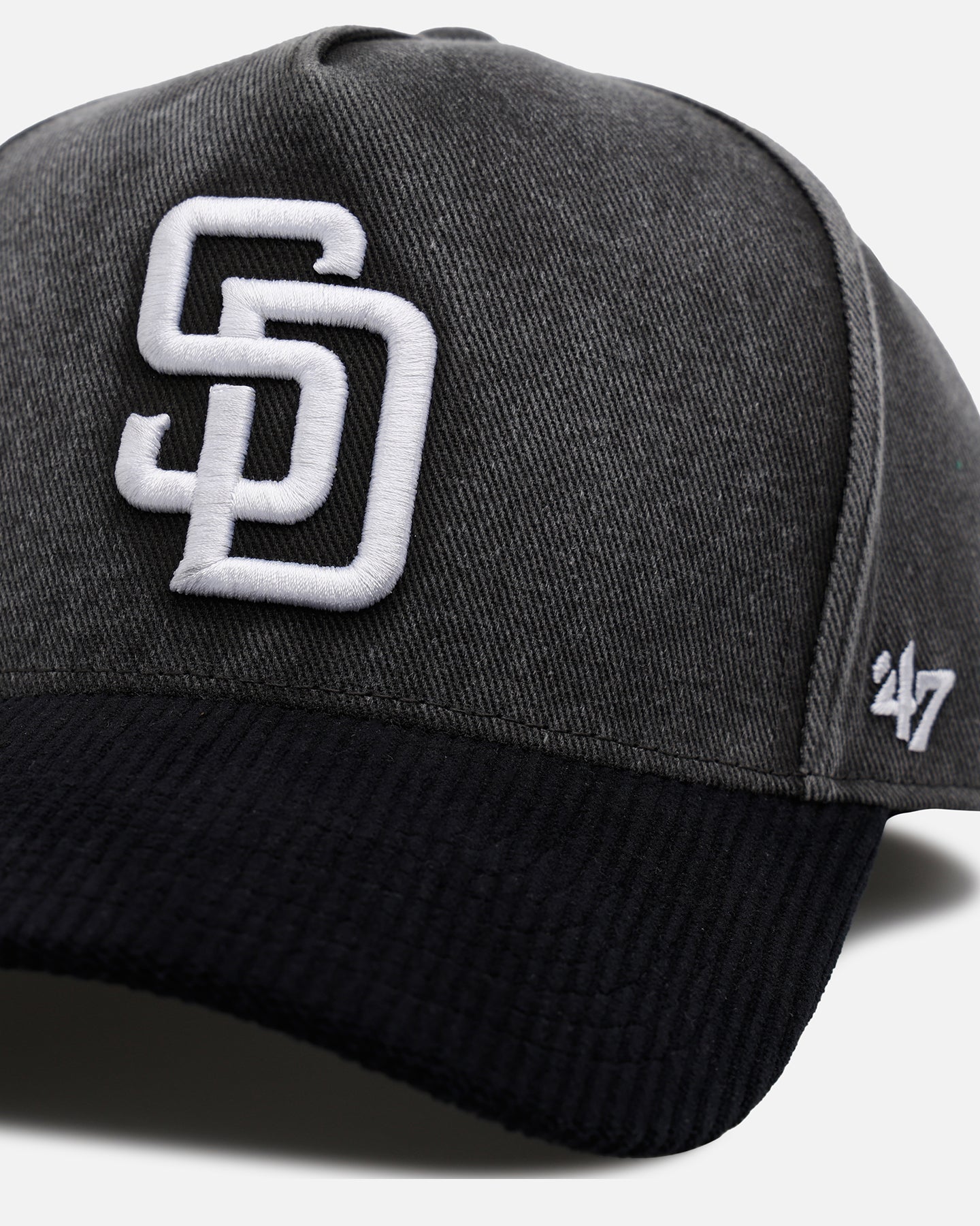47 Brand San Diego Padres 'Apollo Corduroy' Offside DT Snapback Black