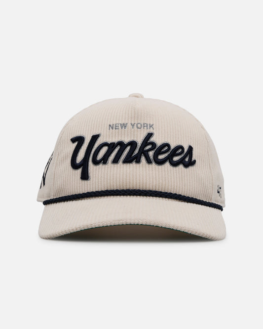 47 Brand New York Yankees 'Natural Script' Premium Hitch Corduroy Snapback Natural