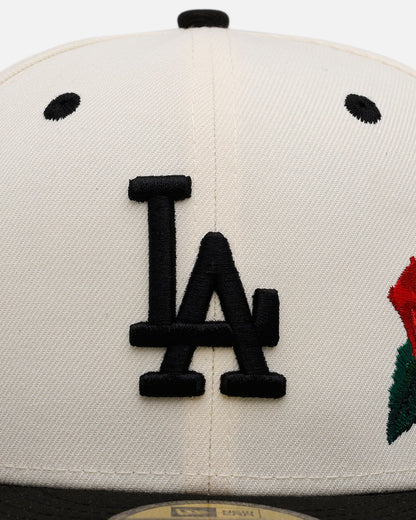 New Era Los Angeles Dodgers 'Chrome Black Roses' 59FIFTY Fitted Chrome/Black