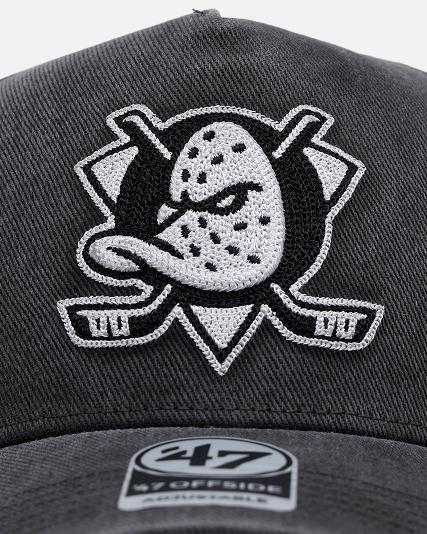 47 Brand Anaheim Ducks 'Washed Black' Offside DT Snapback Washed Black