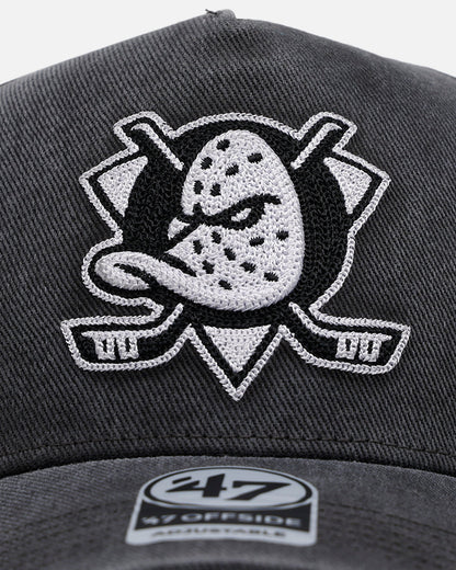 47 Brand Anaheim Ducks 'Washed Black' Offside DT Snapback Washed Black