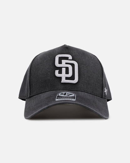 47 Brand San Diego Padres 'Washed Black' Offside DT Snapback Washed Black