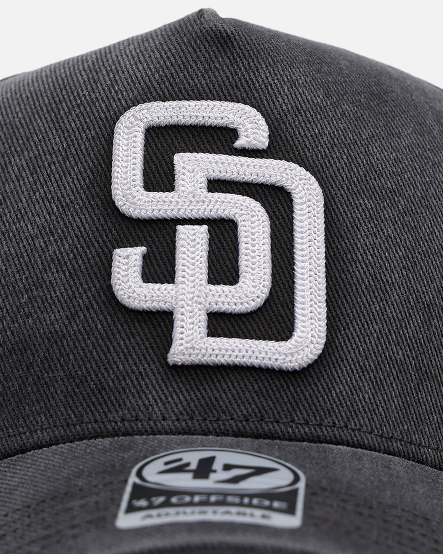 47 Brand San Diego Padres 'Washed Black' Offside DT Snapback Washed Black