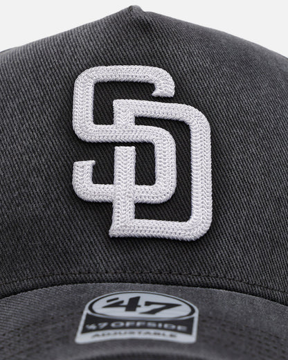 47 Brand San Diego Padres 'Washed Black' Offside DT Snapback Washed Black