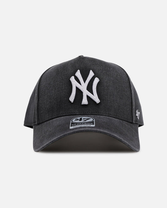 47 Brand New York Yankees 'Washed Black' Offside DT Snapback Washed Black