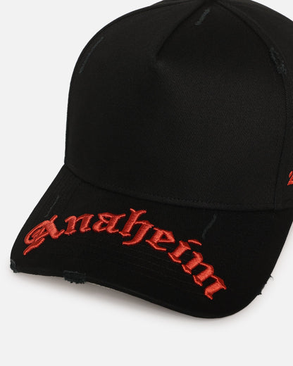 47 Brand Anaheim Ducks 'Destruct Gothic Visor' 47 Offside Strapback Black/Black