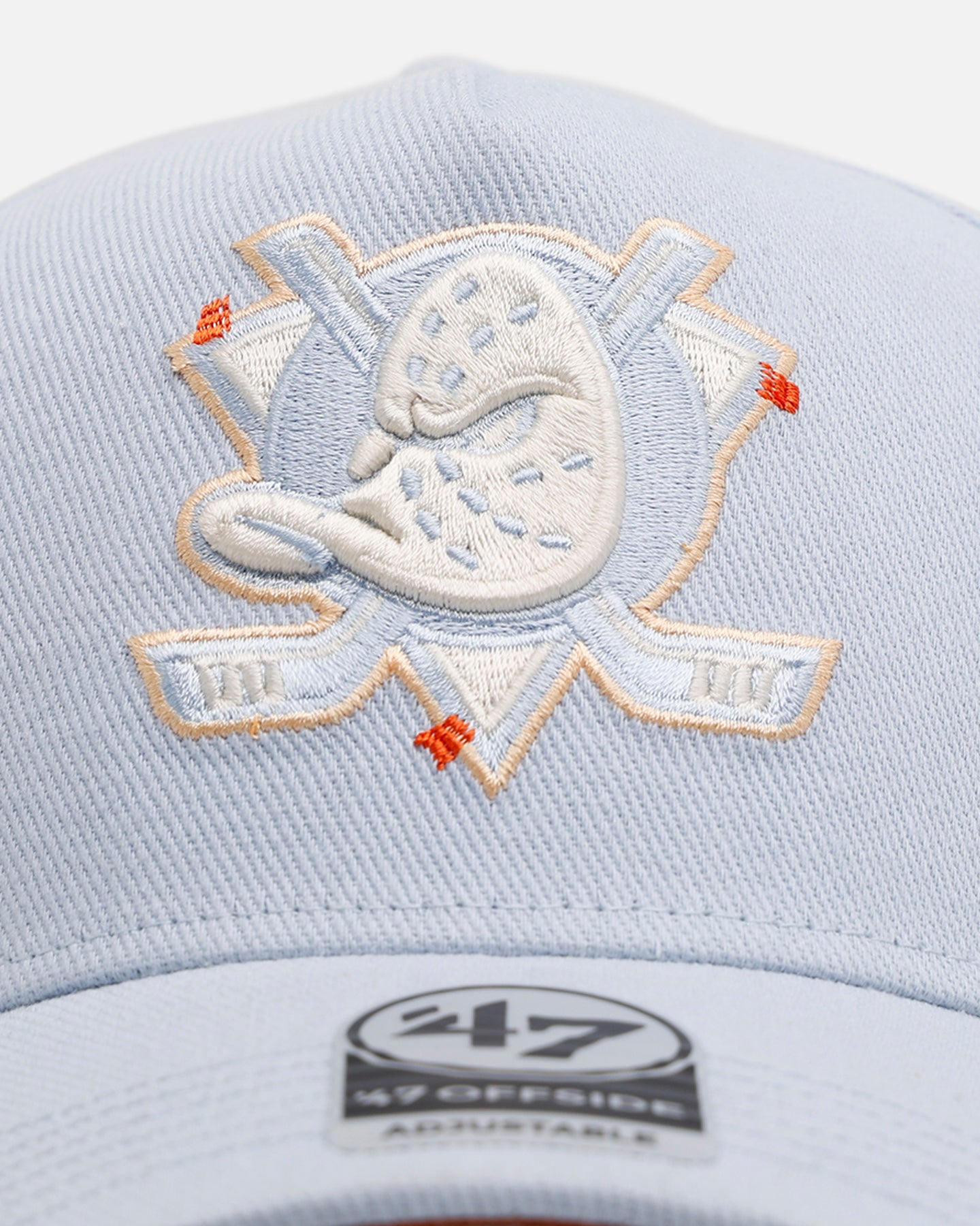 47 Brand Anaheim Ducks 'Overstitch' 47 Offside Snapback Light Blue