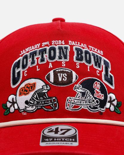47 Brand Oklahoma State Cowboys Vs. Ole Miss Rebels 'Vintage Bowl Game 2.0' 2004 Cotton Bowl Hitch Snapback Vintage Red