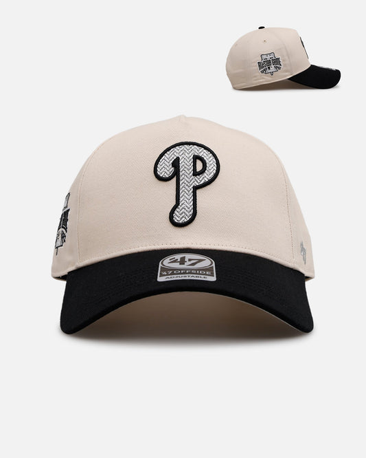 47 Brand Philadelphia Phillies 'Herringbone' 47 Offside Snapback Natural/Black