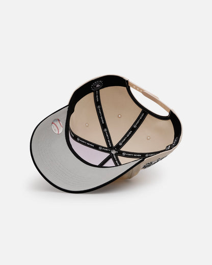 47 Brand Philadelphia Phillies 'Herringbone' 47 Offside Snapback Natural/Black