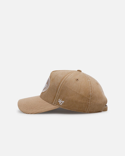 47 Brand San Francisco 49ers 'Apollo Cord Khaki' Hitch Strapback Khaki