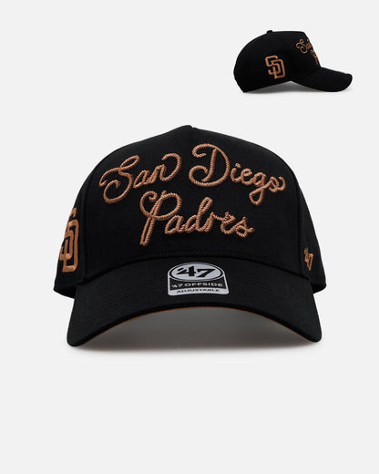 47 Brand San Diego Padres 'Round Em Up' '47 Offside Snapback Black