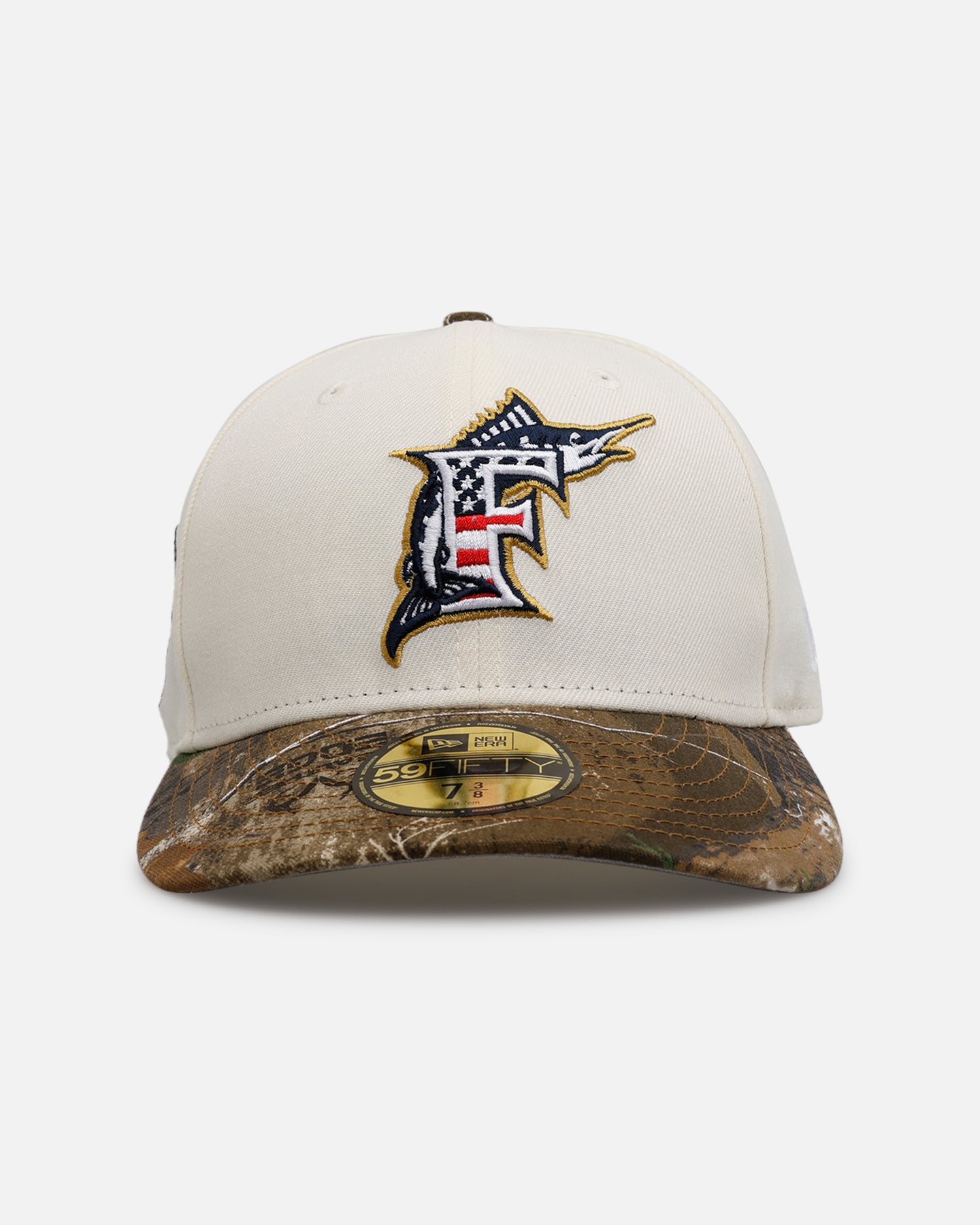 New Era Florida Marlins 'Stars And Stripes' 59FIFTY Fitted Chrome