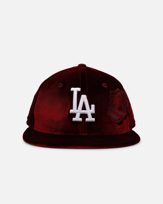 New Era Los Angeles Dodgers 'Velvet Roses' 59FIFTY Fitted Maroon