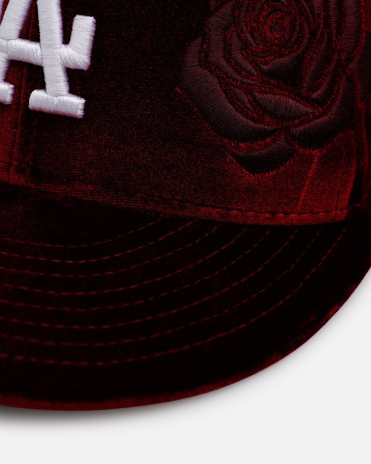 New Era Los Angeles Dodgers 'Velvet Roses' 59FIFTY Fitted Maroon