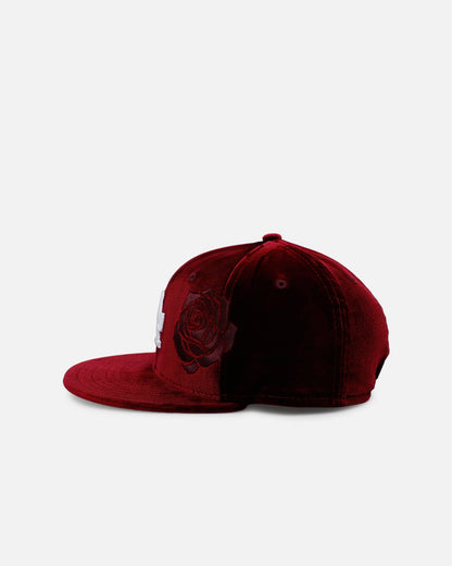 New Era Los Angeles Dodgers 'Velvet Roses' 59FIFTY Fitted Maroon