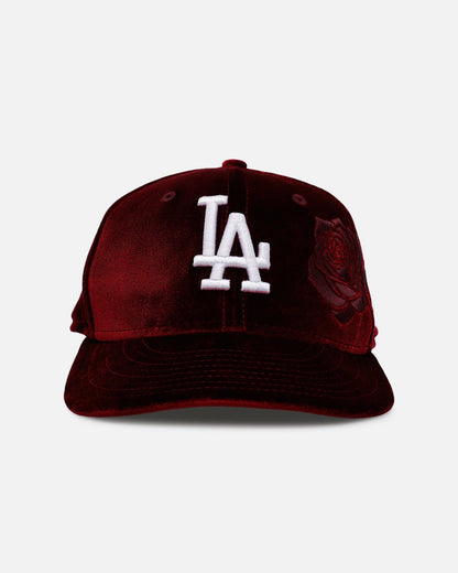 New Era Los Angeles Dodgers 'Velvet Roses' 59FIFTY Fitted Maroon