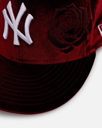 New Era New York Yankees 'Velvet Roses' 59FIFTY Fitted Maroon
