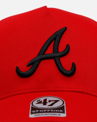 47 Brand Atlanta Braves 'Black And Red Variety Pack' 47 Offside Snapback Red/Black