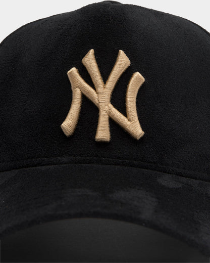 New Era New York Yankees 'Black/Tan Suede' 9FORTY K-Frame Strapback Black/Tan