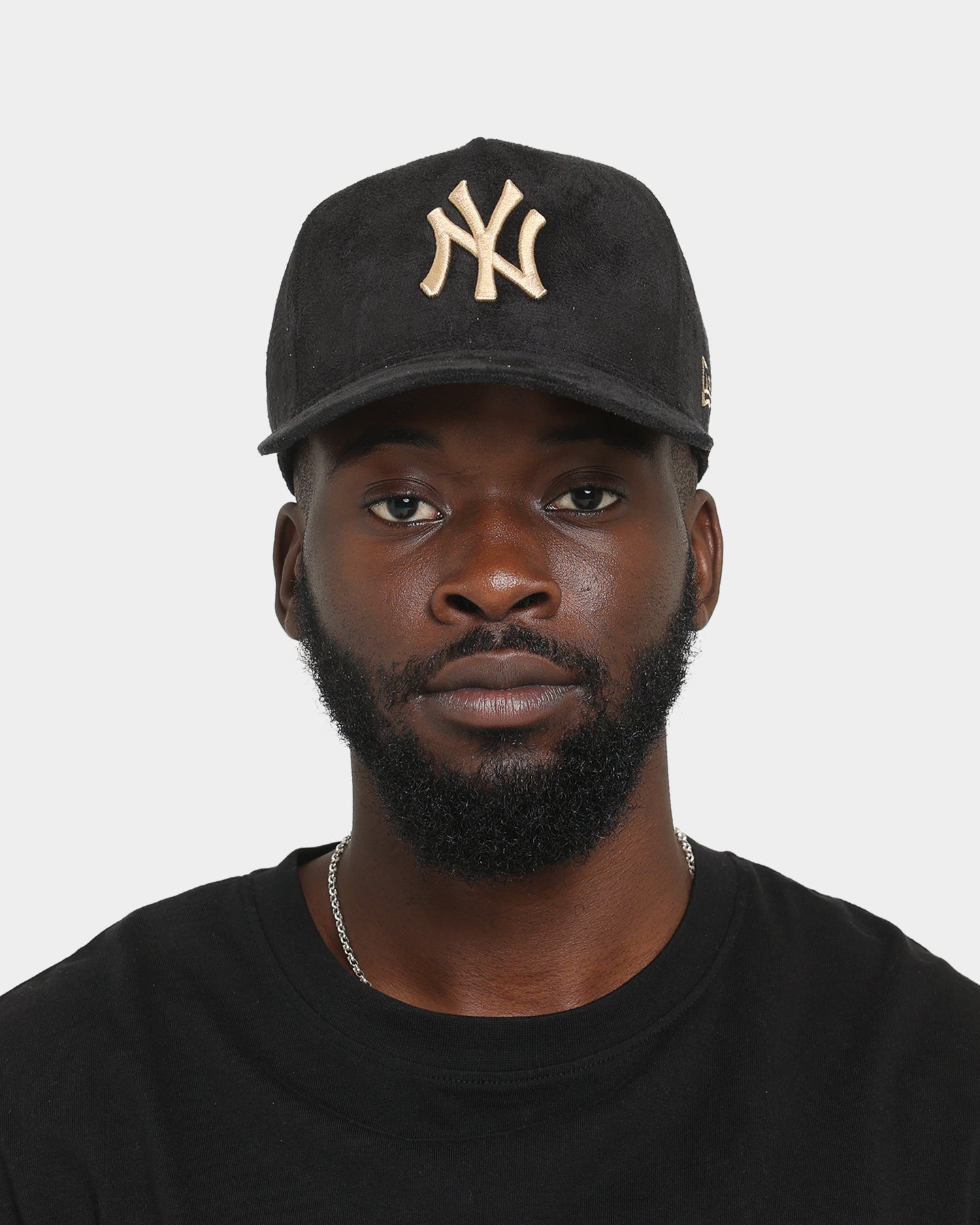 New Era New York Yankees 'Black/Tan Suede' 9FORTY K-Frame Strapback Black/Tan