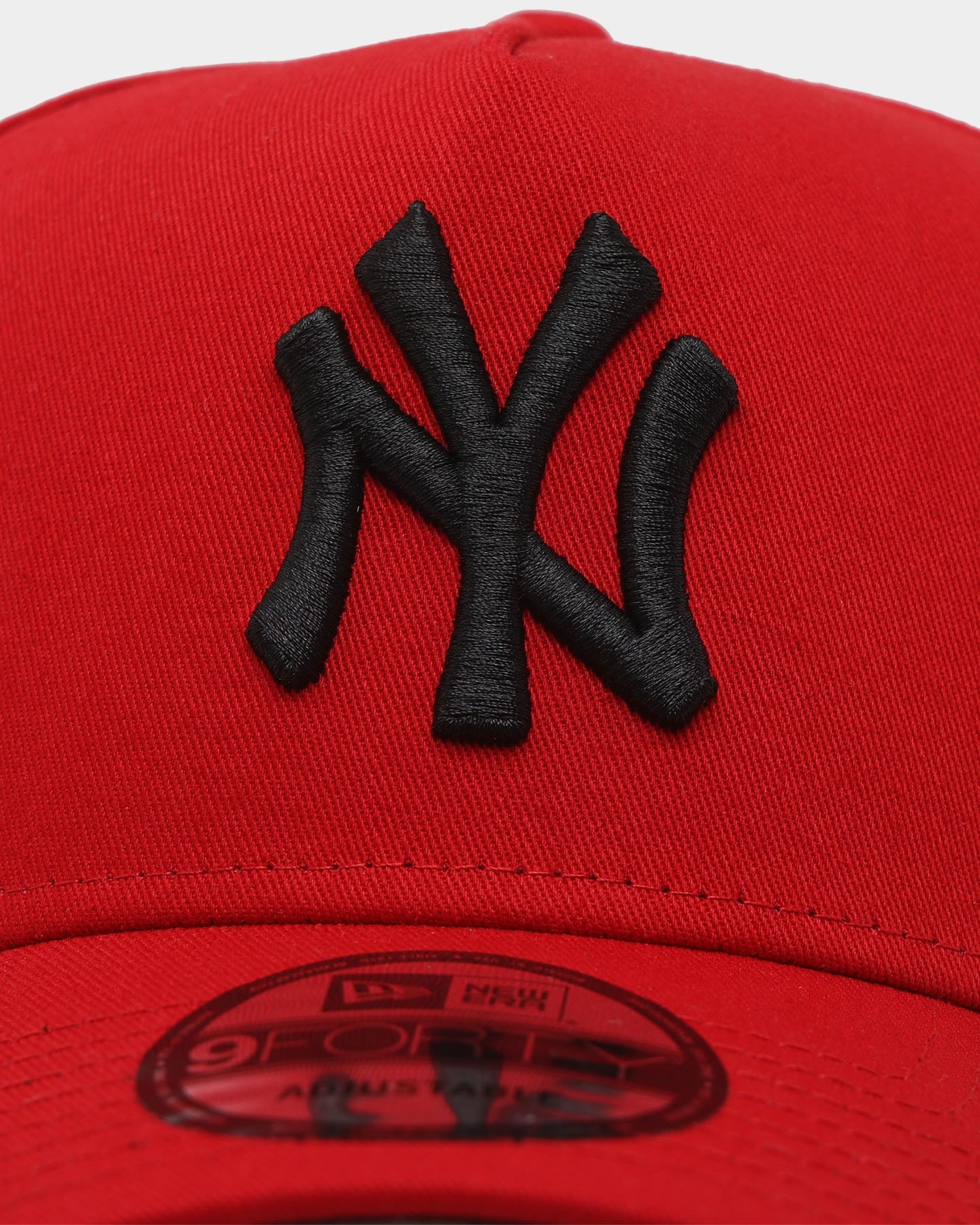 New Era New York Yankees 9FORTY A-Frame Snapback Scarlet/Black