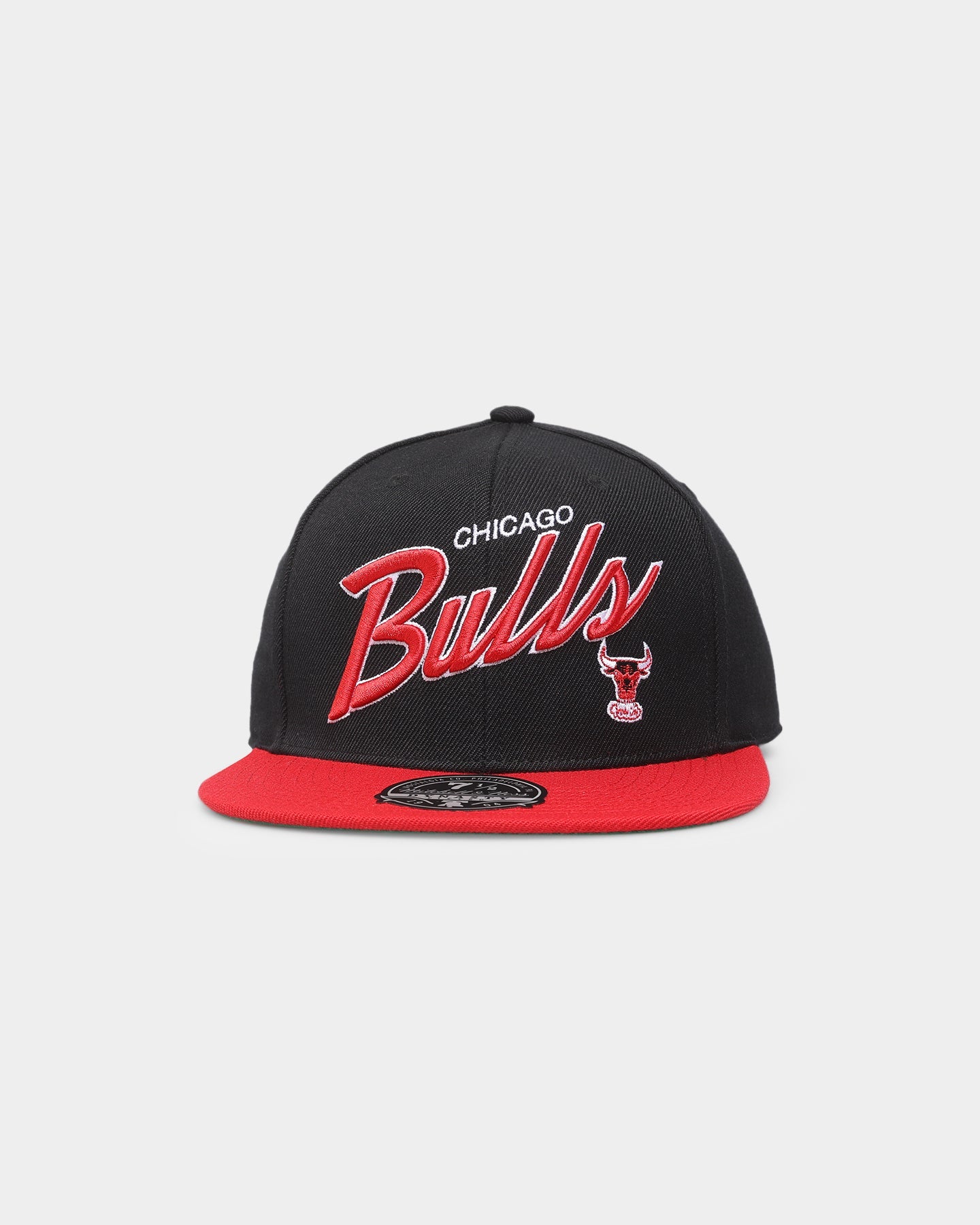 Mitchell & Ness Chicago Bulls 'Team Script 2.0 Hardwood Classics' Fitted Black