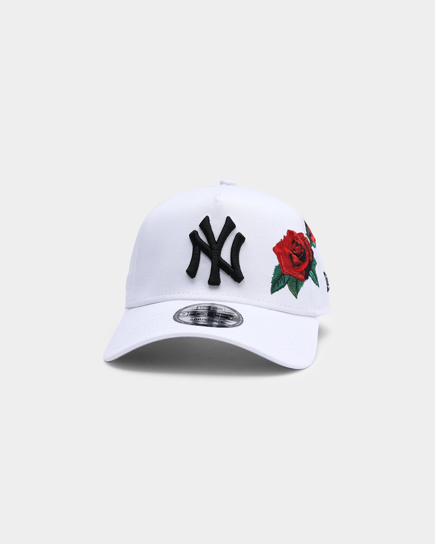 New Era New York Yankees 'Rose Emblem'  9FORTY A-Frame Snapback White/Black
