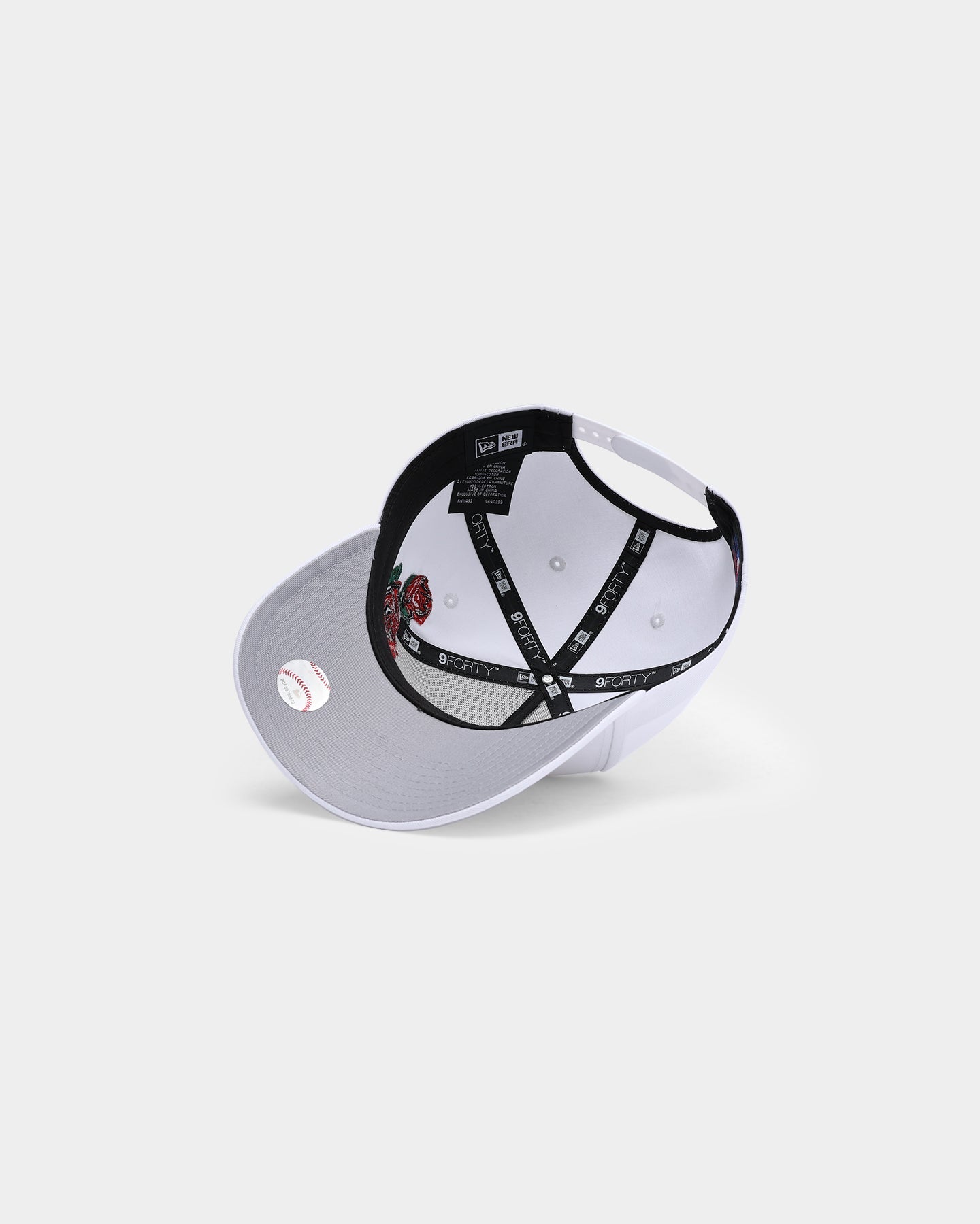 New Era New York Yankees 'Rose Emblem'  9FORTY A-Frame Snapback White/Black