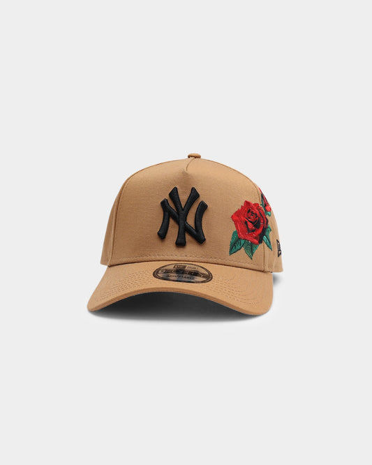 New Era New York Yankees 'Rose Emblem' 9FORTY A-Frame Snapback Wheat/Black
