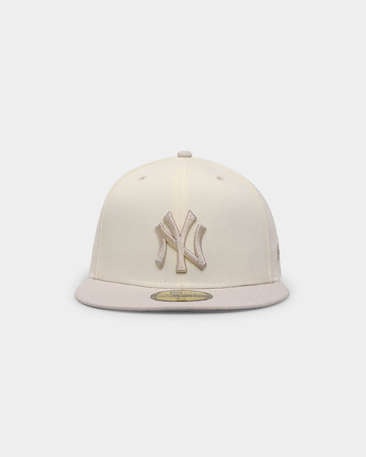 New Era New York Yankees 59FIFTY Fitted Chrome White