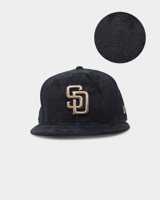 New Era San Diego Padres Black Tan Suede  59FIFTY Fitted Black/Tan