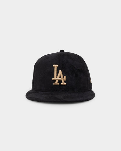 New Era Los Angeles Dodgers 'Black Tan Suede' 59FIFTY Fitted Black/Tan