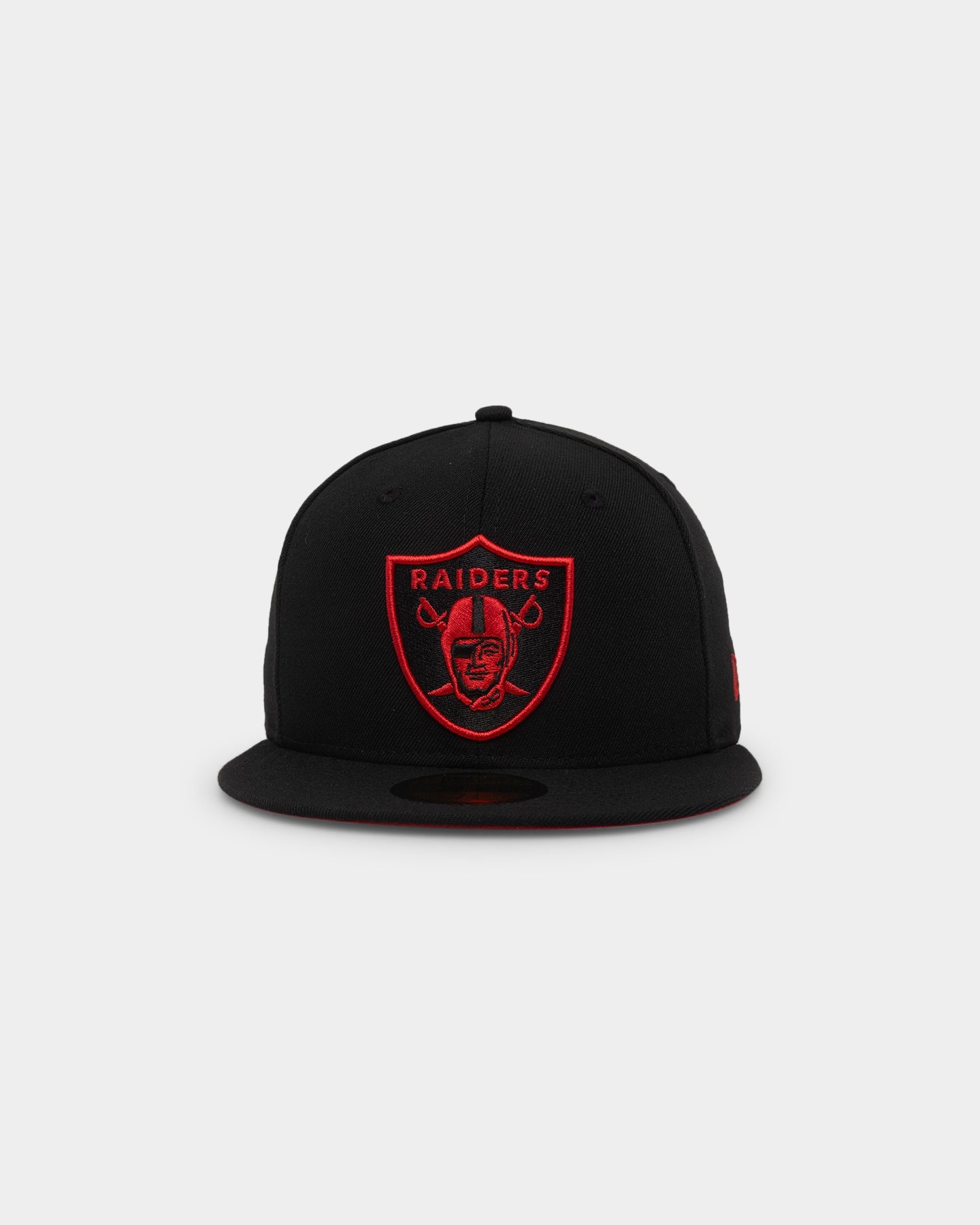 New Era Las Vegas Raiders "Scarlet Bottom" 59FIFTY Fitted Black/Scarlet